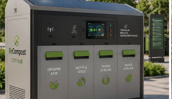 ReCompost organik atık istasyonu